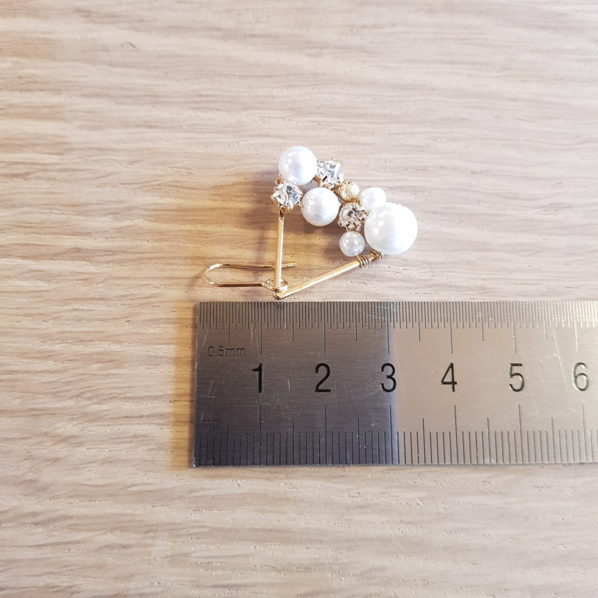 <b><p>Blue Pearl cubic Drop Erings Stylish se Female</p></b><b><p>清らか パールキュービック ドロップイヤリング 魅力のあるスタイル 女性コーディネート</p></b><br /><br /><p align='center'>