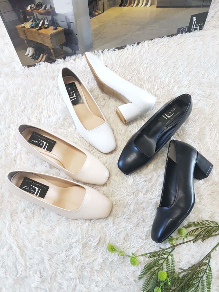 <b><p>Korean Squa nose Middle Hill pump 3col Beige</p></b><b><p>韓国語 正方形の鼻 ミドルヒール パンプス 3col ベージュ靴 女性 厚底 青キグプ</p></b><br /><br /><p align='center'>