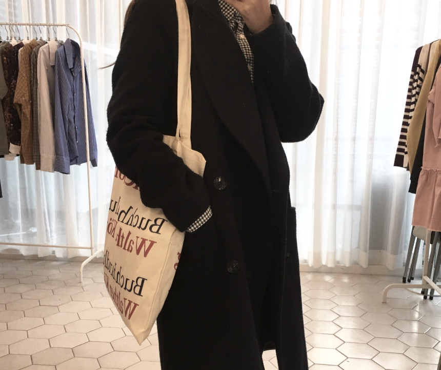 <b><p>Double-sided ttering Eco-bag Casual Ey sty</p></b><b><p>両面レタリングエコバックカジュアルな簡単なスタイル四季女性女性ホワイトアイボリーキャンバスデイリー</p></b><br /><br /><p align='center'>