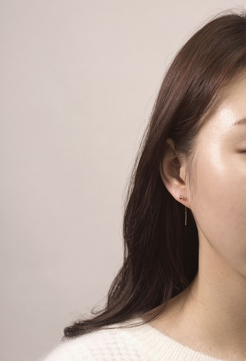 <b><p>harp ball Minim Drop Ergs 14k sple daily</p></b><b><p>ハーフ ボール ミニマルドロップイヤリング 14kが チェーン シンプル デイリー</p></b><br /><br /><p align='center'>