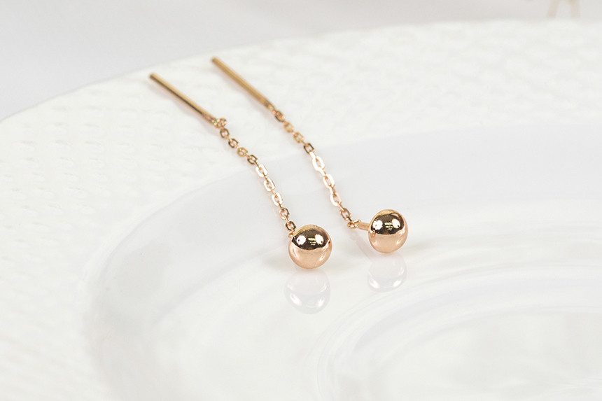 <b><p>harp ball Minim Drop Ergs 14k sple daily</p></b><b><p>ハーフ ボール ミニマルドロップイヤリング 14kが チェーン シンプル デイリー</p></b><br /><br /><p align='center'>