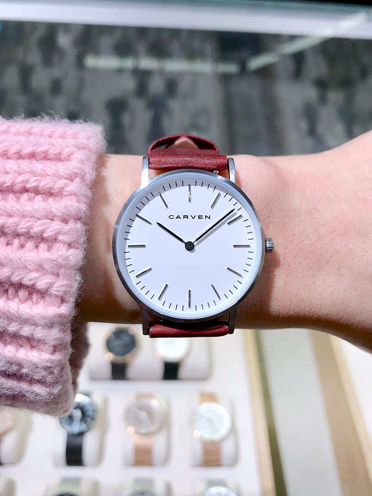 <b><p>CARVEN ALLURE CV602S-WH M.WN Women's Watches</p></b><b><p>カーヴェン 魅力 CV602S-WH M.WN レディース時計 ミニマルなスタイリング</p></b><br /><br /><p align='center'>