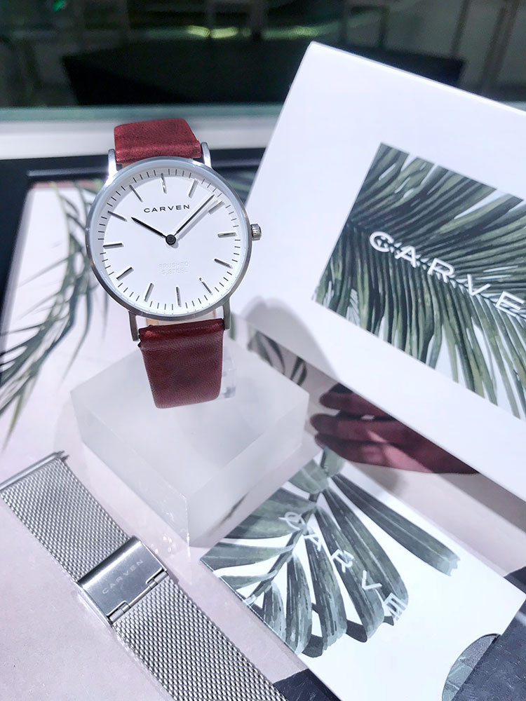 <b><p>CARVEN ALLURE CV602S-WH M.WN Women's Watches</p></b><b><p>カーヴェン 魅力 CV602S-WH M.WN レディース時計 ミニマルなスタイリング</p></b><br /><br /><p align='center'>