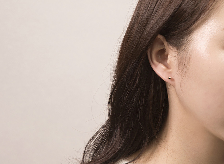 <b><p>harp ball Minim Drop Ergs 14k sple daily</p></b><b><p>ハーフ ボール ミニマルドロップイヤリング 14kが チェーン シンプル デイリー</p></b><br /><br /><p align='center'>