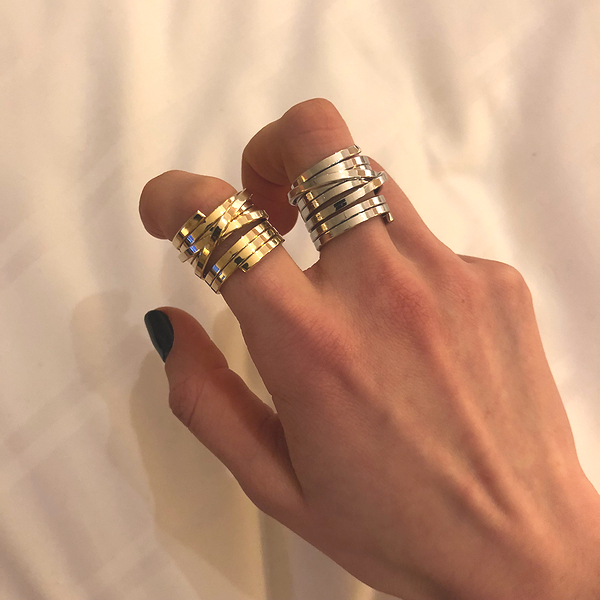 <b><p>Layered Ring 2 colors</p></b><b><p>層状 リング 2色</p></b><br /><br /><p align='center'>