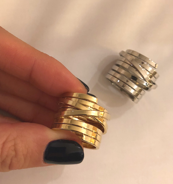 <b><p>Layered Ring 2 colors</p></b><b><p>層状 リング 2色</p></b><br /><br /><p align='center'>