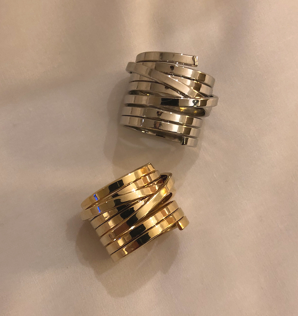 <b><p>Layered Ring 2 colors</p></b><b><p>層状 リング 2色</p></b><br /><br /><p align='center'>