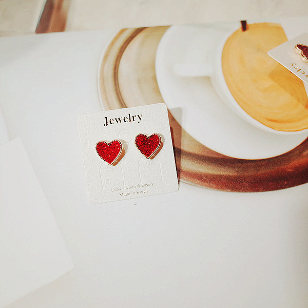 <b><p>Spring full simple heart</p></b><b><p>春いっぱい シンプル ハート イヤリング</p></b><br /><br /><p align='center'>