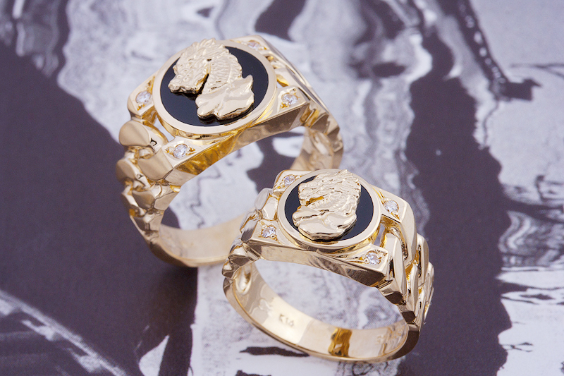 <b><p>14k 18k gold Dran Ring Coupl onyx DG5 friendship</p></b><b><p>14k 18k ゴールド 用リング カップ オニキス DG5 友情</p></b><br /><br /><p align='center'>