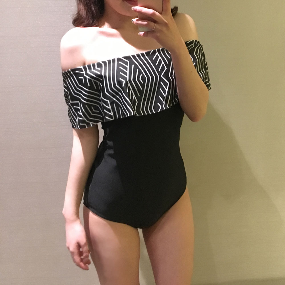 <b><p>pattern black Frill High waist bikini femne</p></b><b><p>パターン ブラック フリル ハイウエスト ビキニ 女性らしい 20代 清純な セクシー</p></b><br /><br /><p align='center'>