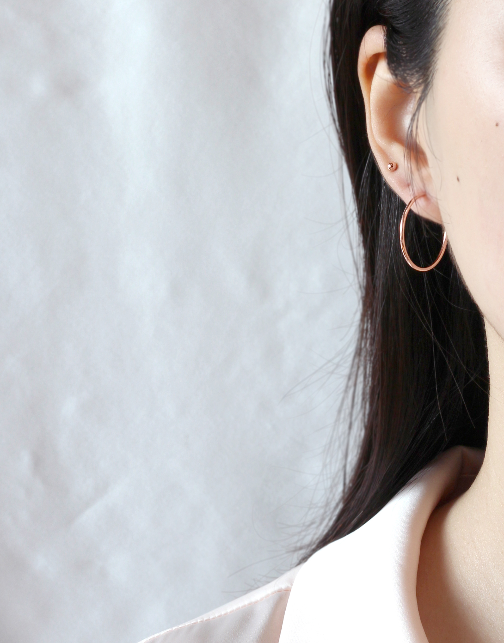 <b><p>14k Rose Gold small earring Twenties wom</p></b><b><p>14k ローズゴールド 小さな イヤリング 20代の女性 中高生 シンプル デイリー</p></b><br /><br /><p align='center'>