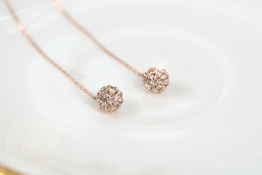 <b><p>sparkle Mirror ball Long Dp Eris 14k gold</p></b><b><p>光沢 ミラーボール ロングドロップピアス 14k金 チェーン きれいな 女性 Kシンプル</p></b><br /><br /><p align='center'>
