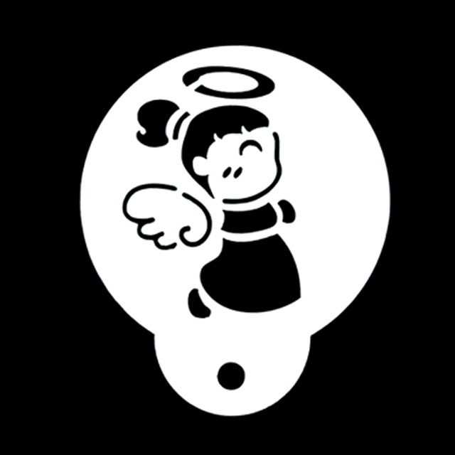 쿠키데코레이션 베이킹 아크릴 스텐실 도안 아기천사 커플 - 상세 이미지 2
