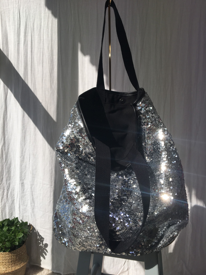 <b><p>SO MARCH Panchaku Sequin Show Pobec Bag Eco</p></b><b><p>SO MARCHパンチャクスパンコールショーポベクバッグエコバックトートバッグショルダーバッグ素材</p></b><br /><br /><p align='center'>