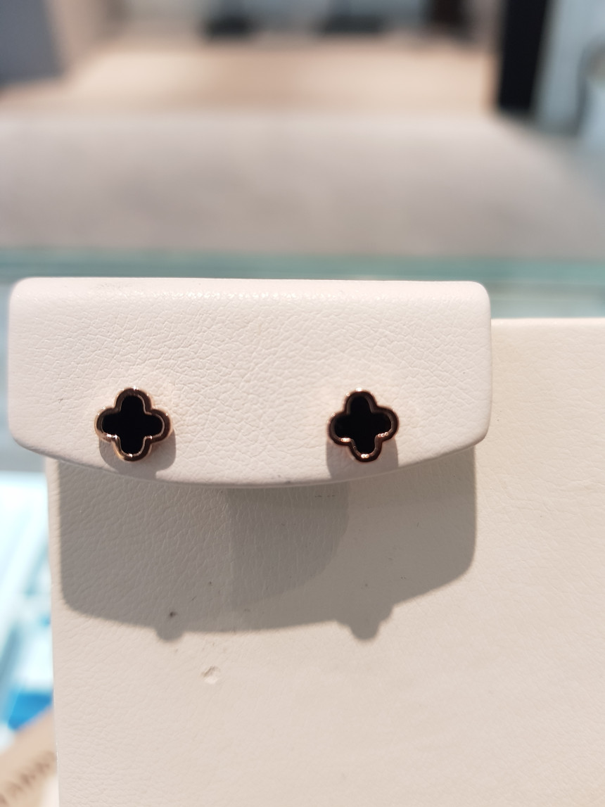 <b><p>Harry Mason Crova Black Eings HMTPE-002RG</p></b><b><p>ハリー・メイソン クローバー ブラックピアス HMTPE-002RG サンコム若々しく</p></b><br /><br /><p align='center'>