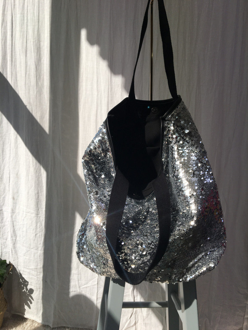 <b><p>SO MARCH Panchaku Sequin Show Pobec Bag Eco</p></b><b><p>SO MARCHパンチャクスパンコールショーポベクバッグエコバックトートバッグショルダーバッグ素材</p></b><br /><br /><p align='center'>