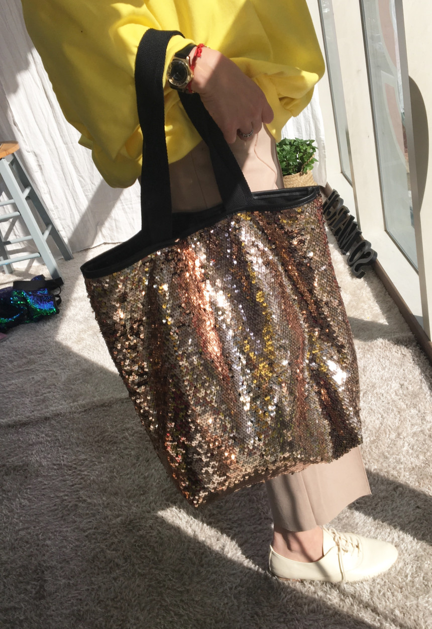 <b><p>SO MARCH Panchaku Sequin Show Pobec Bag Eco</p></b><b><p>SO MARCHパンチャクスパンコールショーポベクバッグエコバックトートバッグショルダーバッグ素材</p></b><br /><br /><p align='center'>