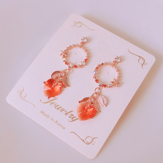 <b><p>Grapefruit syp Heart Erings Good pot cycle</p></b><b><p>グレープフルーツシロップ ハートピアス ポイントサイクル良い ケバケバした ユニークアクセサリー</p></b><br /><br /><p align='center'>