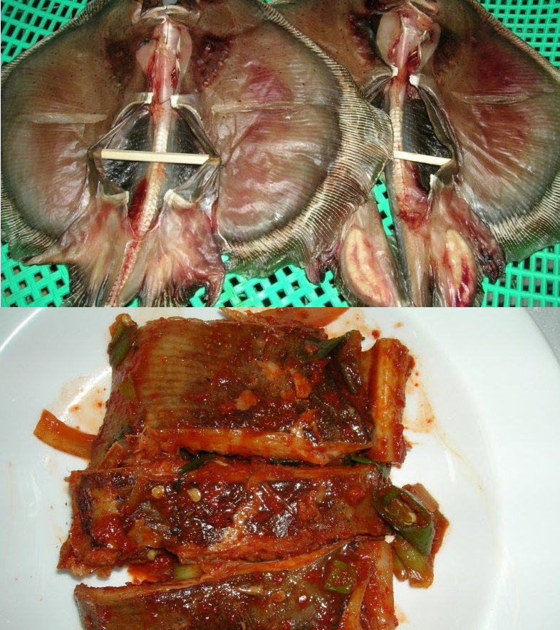 반건조 간재미 말린 간재미 1마리 간자미 간제미 건조생선 - 상세 이미지 3