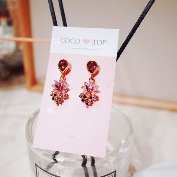 <b><p>Sarr Butterfly Violet eing</p></b><b><p>そろりと 蝶が バイオレット イヤリング</p></b><br /><br /><p align='center'>