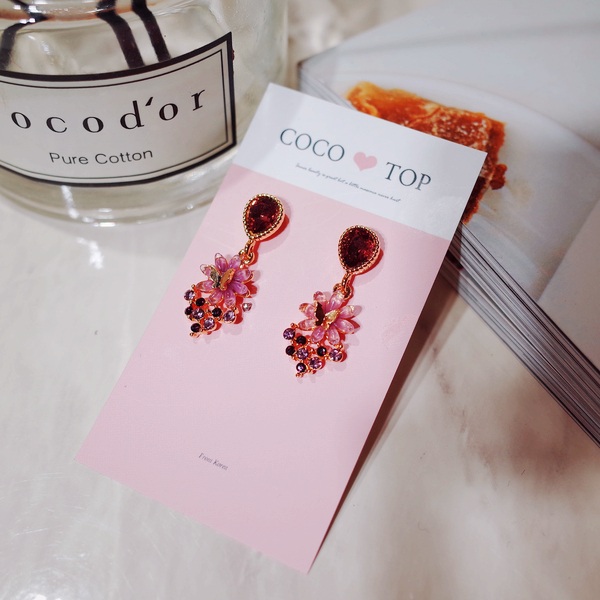 <b><p>Sarr Butterfly Violet eing</p></b><b><p>そろりと 蝶が バイオレット イヤリング</p></b><br /><br /><p align='center'>