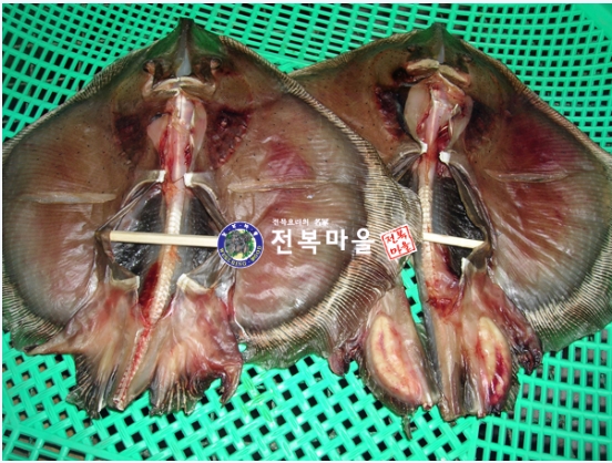 반건조 간재미 말린 간재미 1마리 간자미 간제미 건조생선