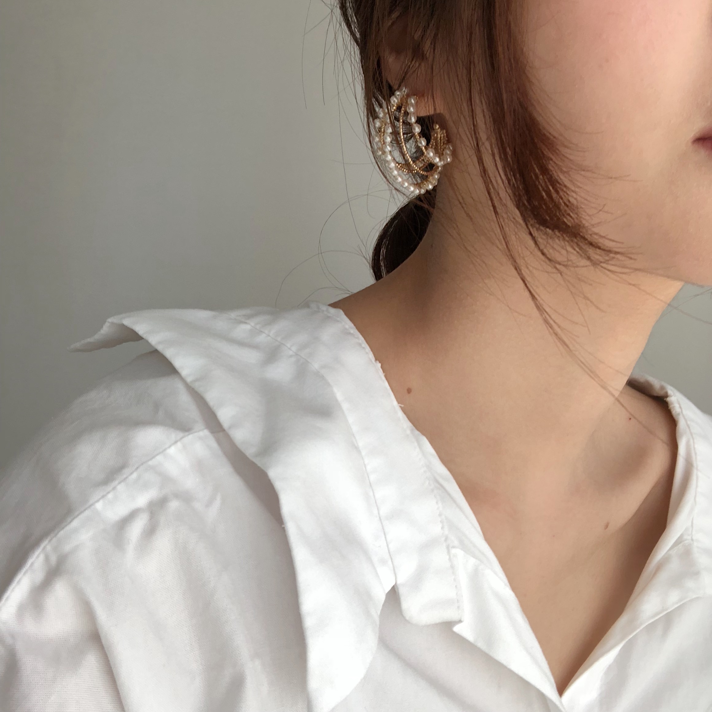 <b><p>Moonlight Bold Earrings silver Roseg Hand</p></b><b><p>ムーンライト ボールドピアス シルバー ローズゴ ハンドメイ 925 パロップ ヴィンテージ</p></b><br /><br /><p align='center'>