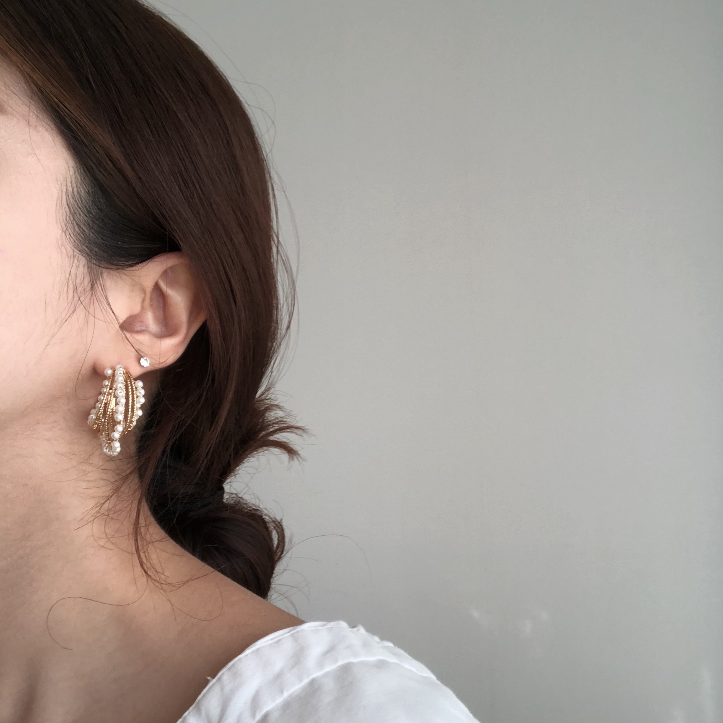 <b><p>Moonlight Bold Earrings silver Roseg Hand</p></b><b><p>ムーンライト ボールドピアス シルバー ローズゴ ハンドメイ 925 パロップ ヴィンテージ</p></b><br /><br /><p align='center'>