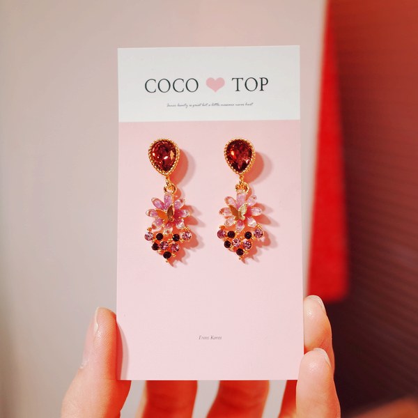 <b><p>Sarr Butterfly Violet eing</p></b><b><p>そろりと 蝶が バイオレット イヤリング</p></b><br /><br /><p align='center'>