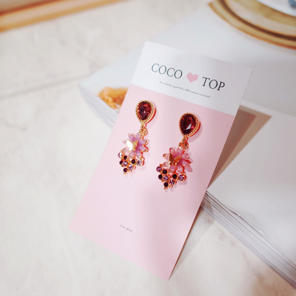 <b><p>Sarr Butterfly Violet eing</p></b><b><p>そろりと 蝶が バイオレット イヤリング</p></b><br /><br /><p align='center'>