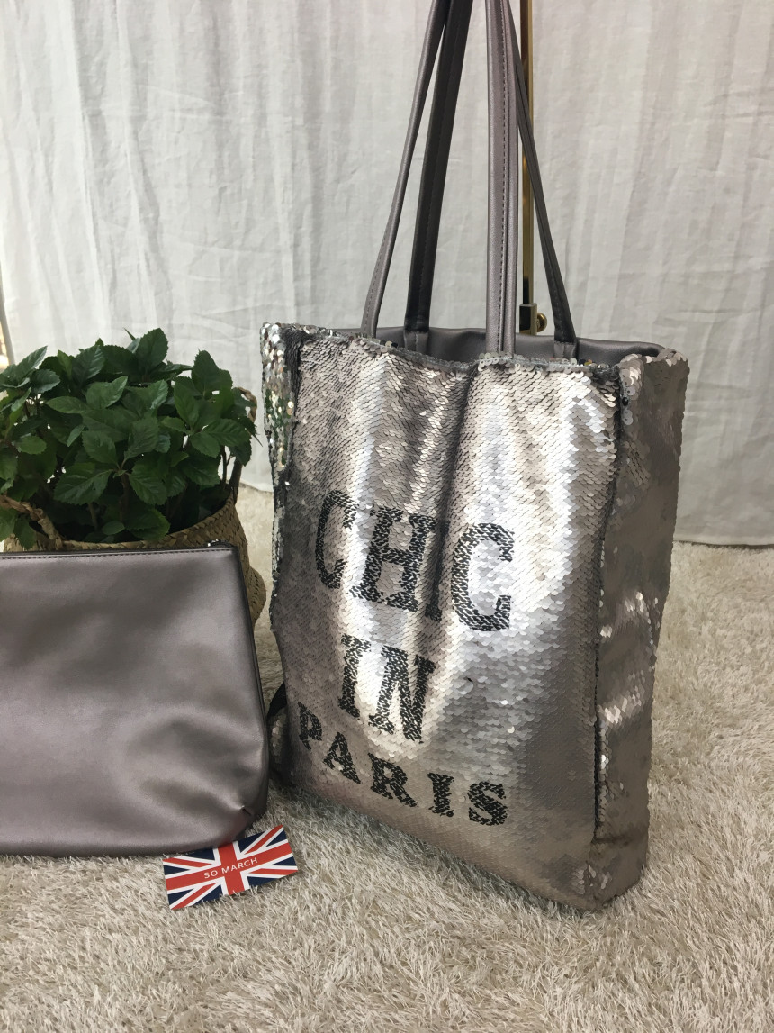 <b><p>SO MARCH Two-tone sequins box show pur bag</p></b><b><p>SO MARCHツートンカラーのスパンコールボックスショーポベクバッグトートバッグエコバッグショルダ</p></b><br /><br /><p align='center'>