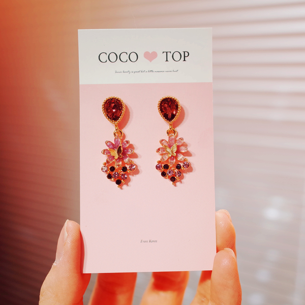 <b><p>Sarr Butterfly Violet eing</p></b><b><p>そろりと 蝶が バイオレット イヤリング</p></b><br /><br /><p align='center'>