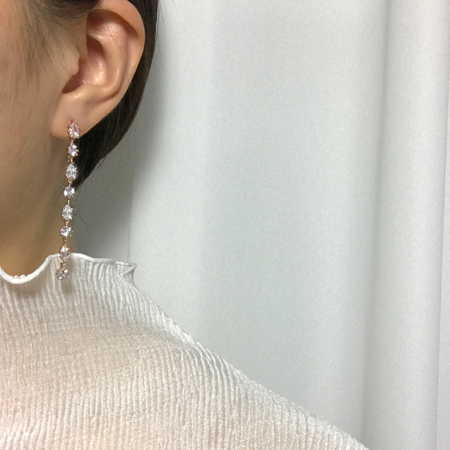 <b><p>spring body Rose Gold Lo Drop ear 12 ecies</p></b><b><p>春 個人 ローズゴールド ロング ドロップ イヤリ 12種 ウンチム 女性らしい</p></b><br /><br /><p align='center'>