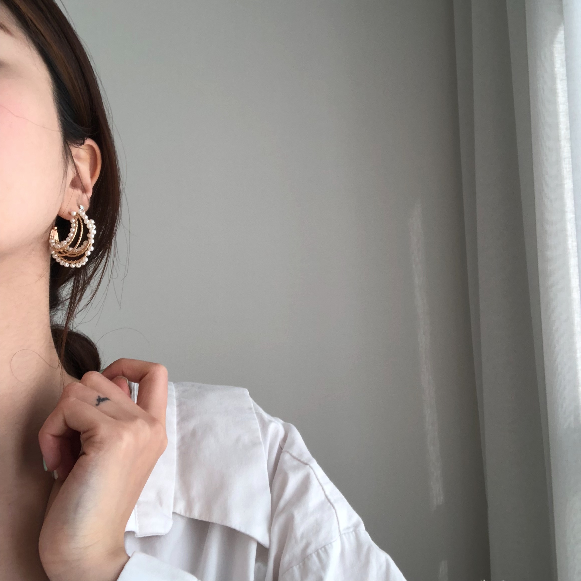 <b><p>Moonlight Bold Earrings silver Roseg Hand</p></b><b><p>ムーンライト ボールドピアス シルバー ローズゴ ハンドメイ 925 パロップ ヴィンテージ</p></b><br /><br /><p align='center'>