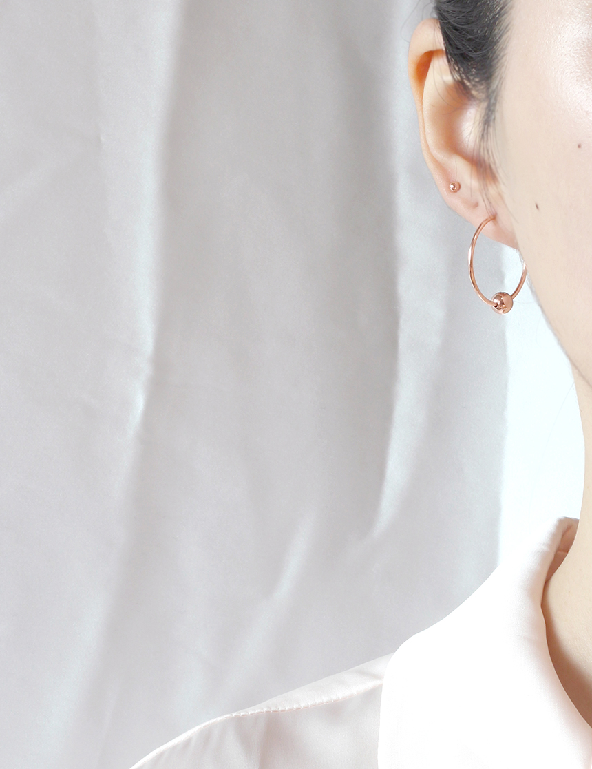 <b><p>14k Rose Gold small earring Twenties wom</p></b><b><p>14k ローズゴールド 小さな イヤリング 20代の女性 中高生 シンプル デイリー</p></b><br /><br /><p align='center'>