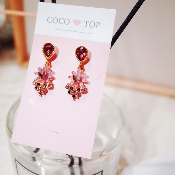 <b><p>Sarr Butterfly Violet eing</p></b><b><p>そろりと 蝶が バイオレット イヤリング</p></b><br /><br /><p align='center'>