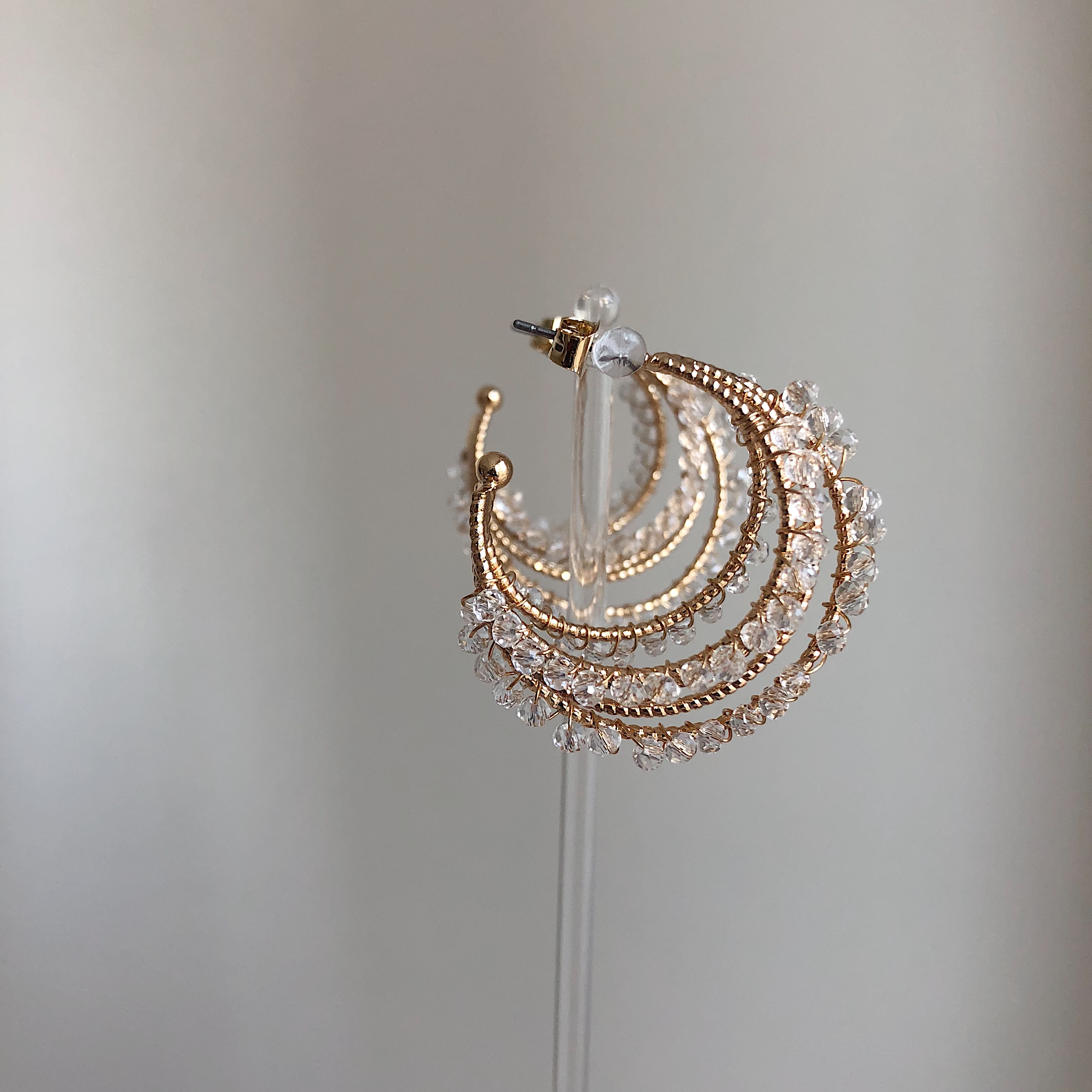 <b><p>Moonlight Bold Earrings silver Roseg Hand</p></b><b><p>ムーンライト ボールドピアス シルバー ローズゴ ハンドメイ 925 パロップ ヴィンテージ</p></b><br /><br /><p align='center'>