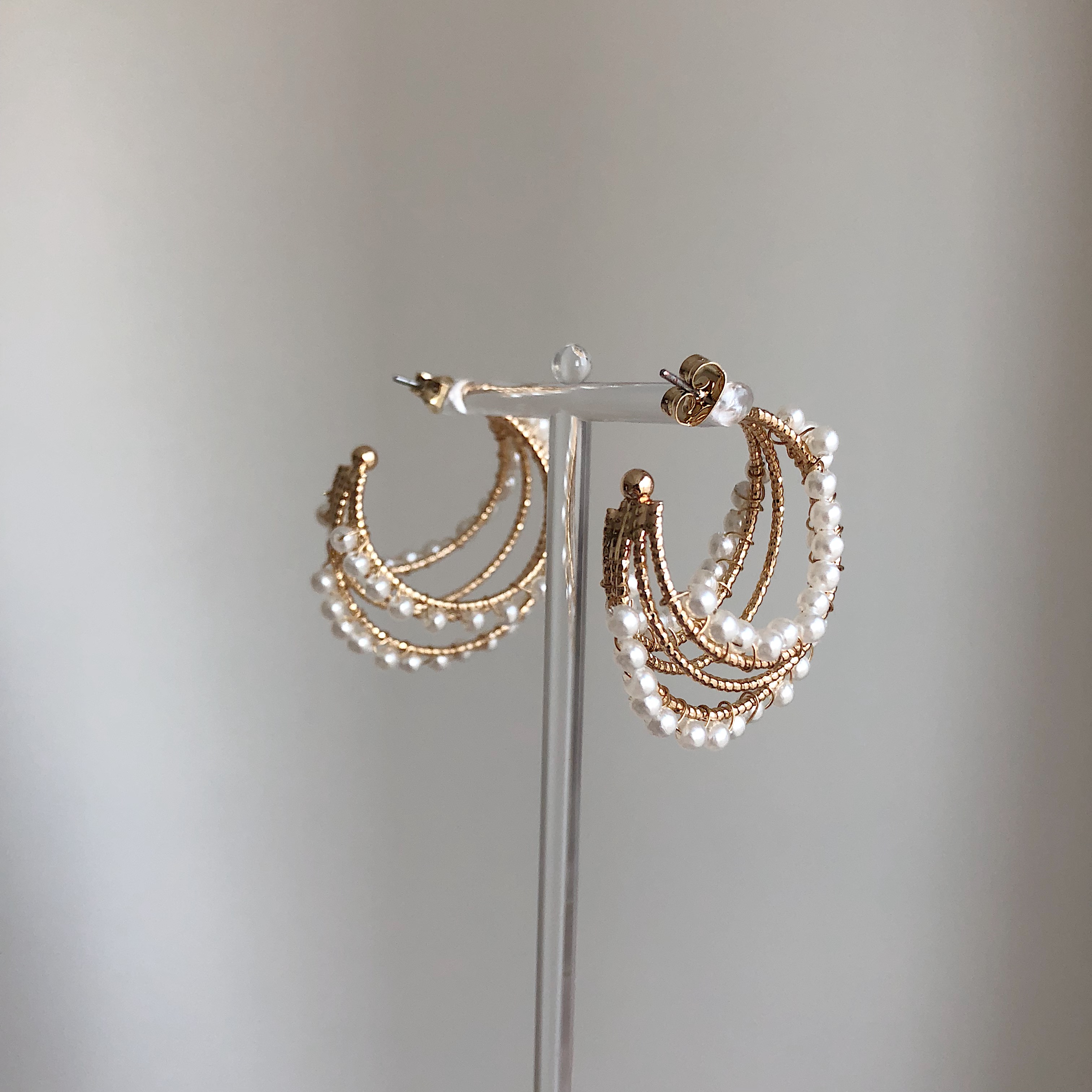 <b><p>Moonlight Bold Earrings silver Roseg Hand</p></b><b><p>ムーンライト ボールドピアス シルバー ローズゴ ハンドメイ 925 パロップ ヴィンテージ</p></b><br /><br /><p align='center'>