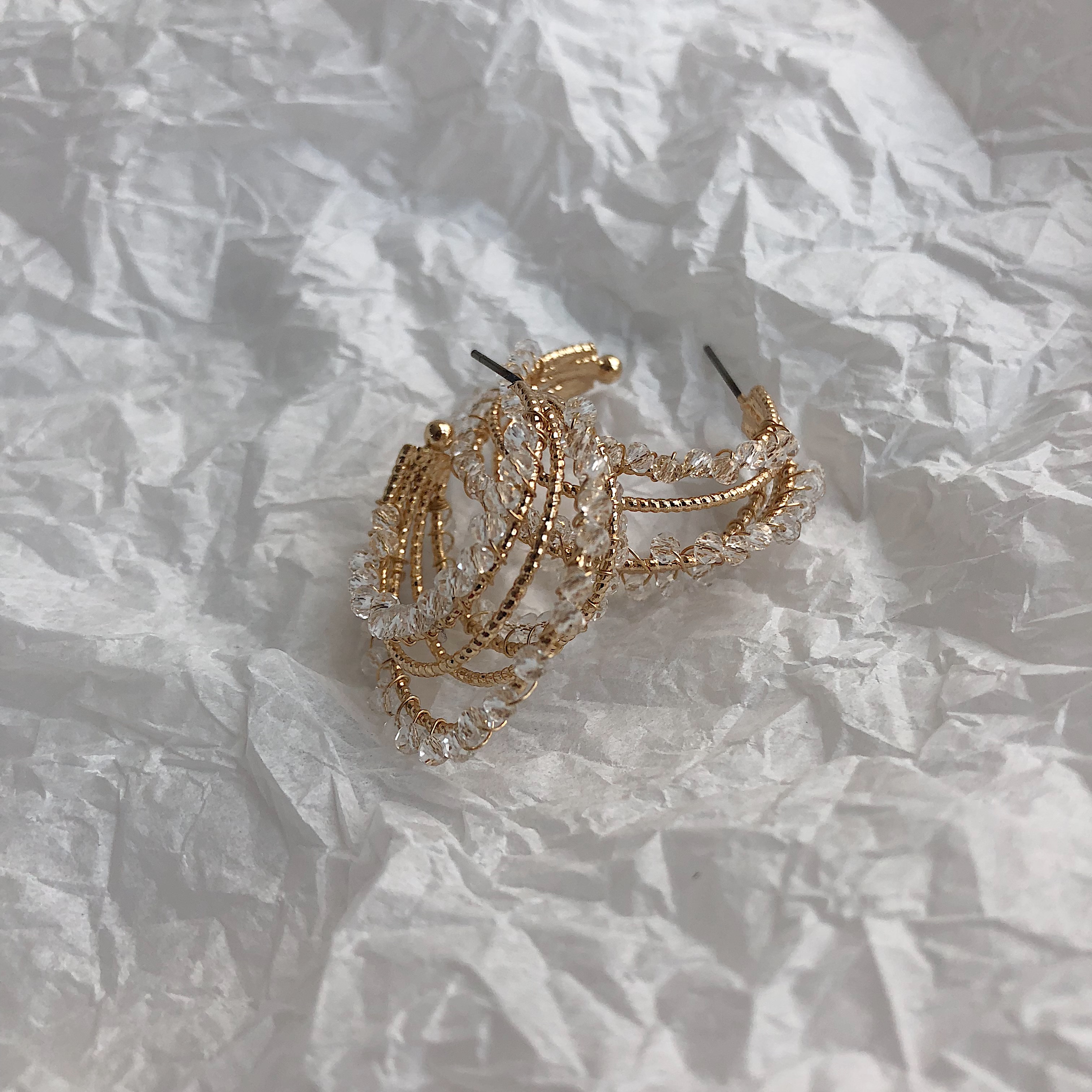 <b><p>Moonlight Bold Earrings silver Roseg Hand</p></b><b><p>ムーンライト ボールドピアス シルバー ローズゴ ハンドメイ 925 パロップ ヴィンテージ</p></b><br /><br /><p align='center'>