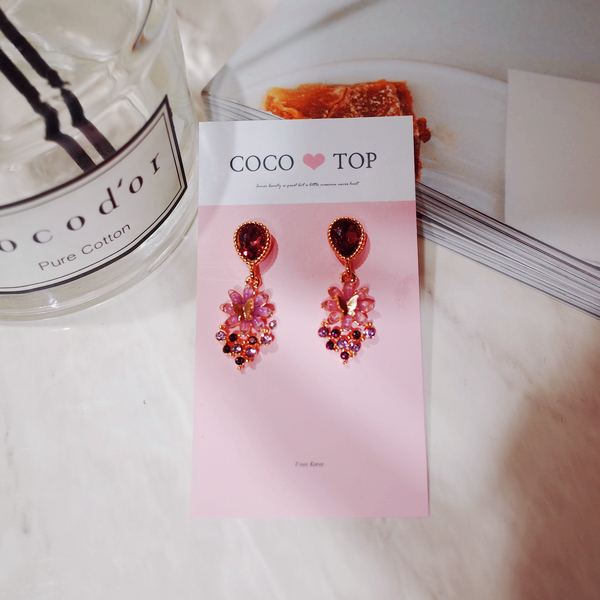 <b><p>Sarr Butterfly Violet eing</p></b><b><p>そろりと 蝶が バイオレット イヤリング</p></b><br /><br /><p align='center'>