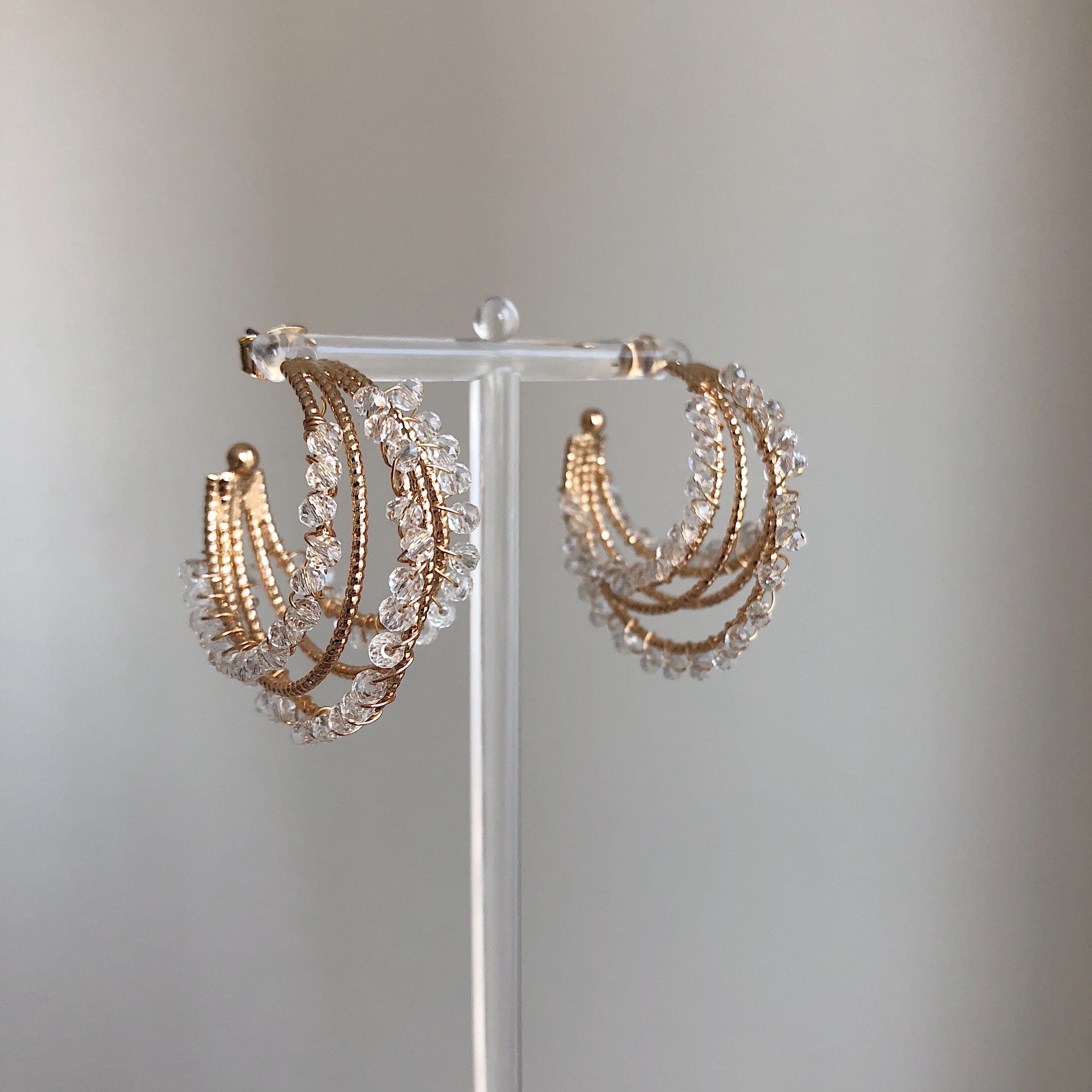 <b><p>Moonlight Bold Earrings silver Roseg Hand</p></b><b><p>ムーンライト ボールドピアス シルバー ローズゴ ハンドメイ 925 パロップ ヴィンテージ</p></b><br /><br /><p align='center'>