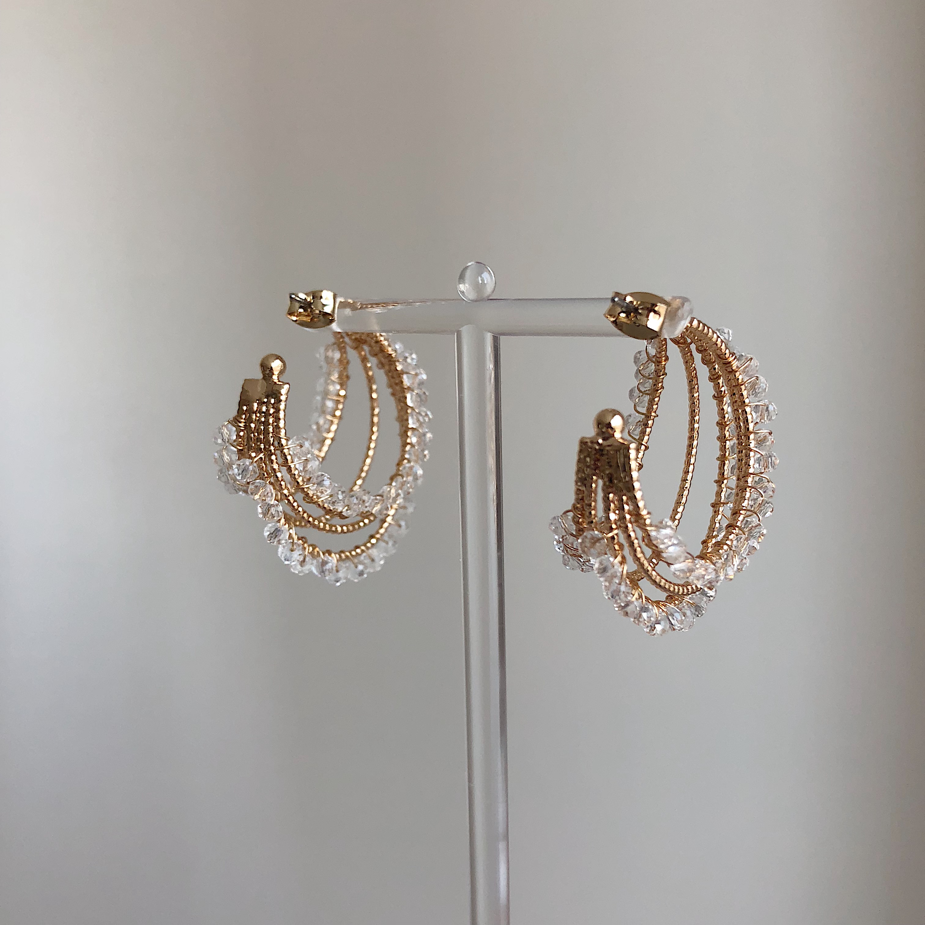 <b><p>Moonlight Bold Earrings silver Roseg Hand</p></b><b><p>ムーンライト ボールドピアス シルバー ローズゴ ハンドメイ 925 パロップ ヴィンテージ</p></b><br /><br /><p align='center'>