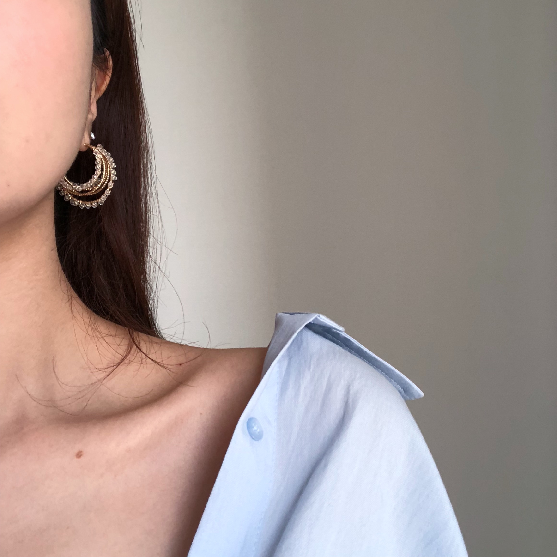 <b><p>Moonlight Bold Earrings silver Roseg Hand</p></b><b><p>ムーンライト ボールドピアス シルバー ローズゴ ハンドメイ 925 パロップ ヴィンテージ</p></b><br /><br /><p align='center'>