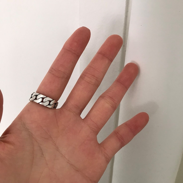<b><p>925 silver Saint Laure ch Lettg rg Couplg</p></b><b><p>925 シルバー サンローラン チェーン レタリングリング カップ モダン シンプルアクセサリー</p></b><br /><br /><p align='center'>