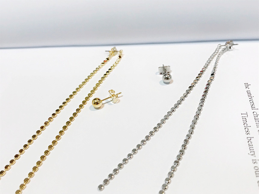 <b><p>feminine Two way Long cha ball Unknown Drop</p></b><b><p>女性らしい ツーウェイ ロングチェーン ボール オンバル ドロップイヤリ 20代</p></b><br /><br /><p align='center'>