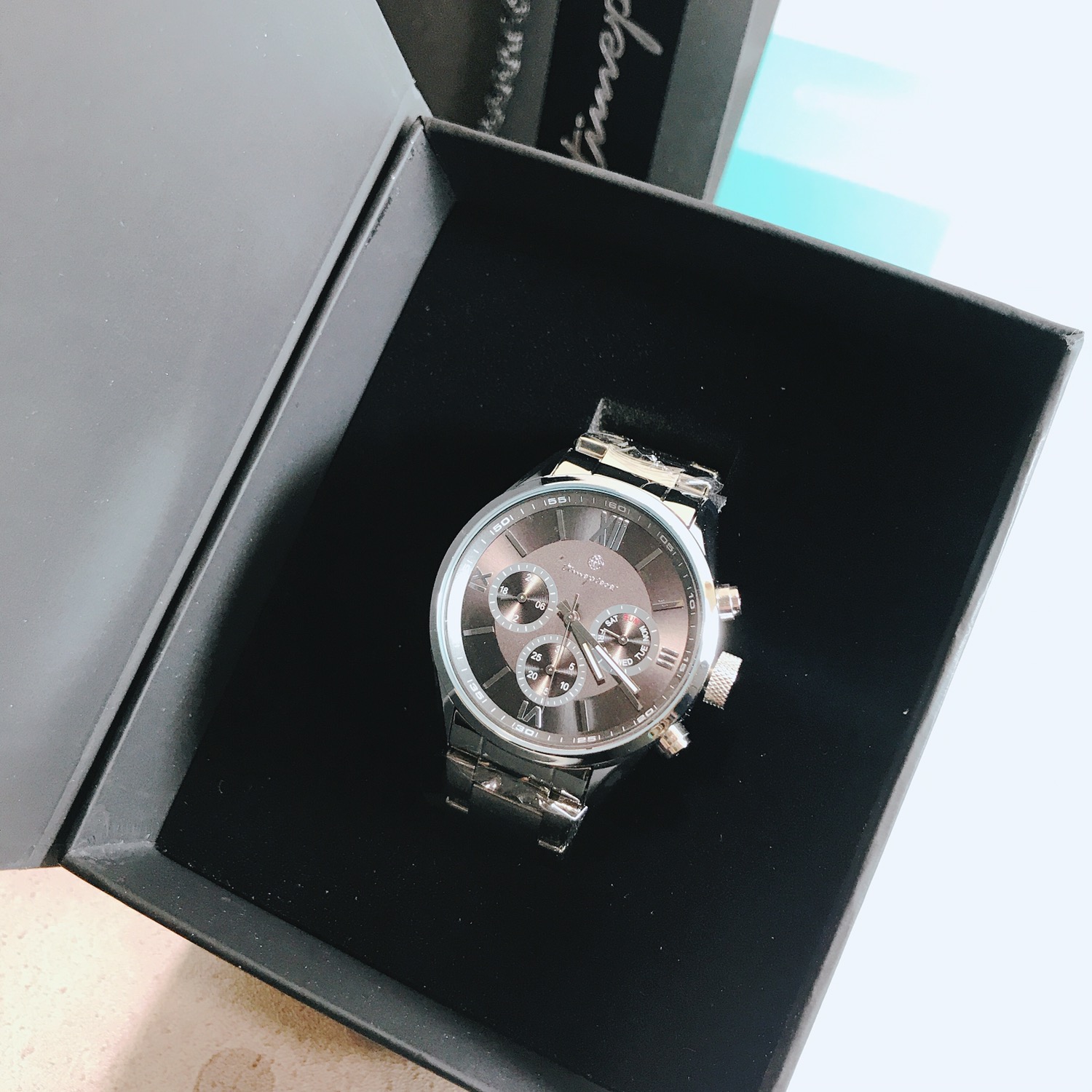 <b><p>OST Homme Black Edition Men's tal Watch</p></b><b><p>OSTオムブラックエディション男性メタル時計 ネイビー、グレー OTM118201FLS</p></b><br /><br /><p align='center'>