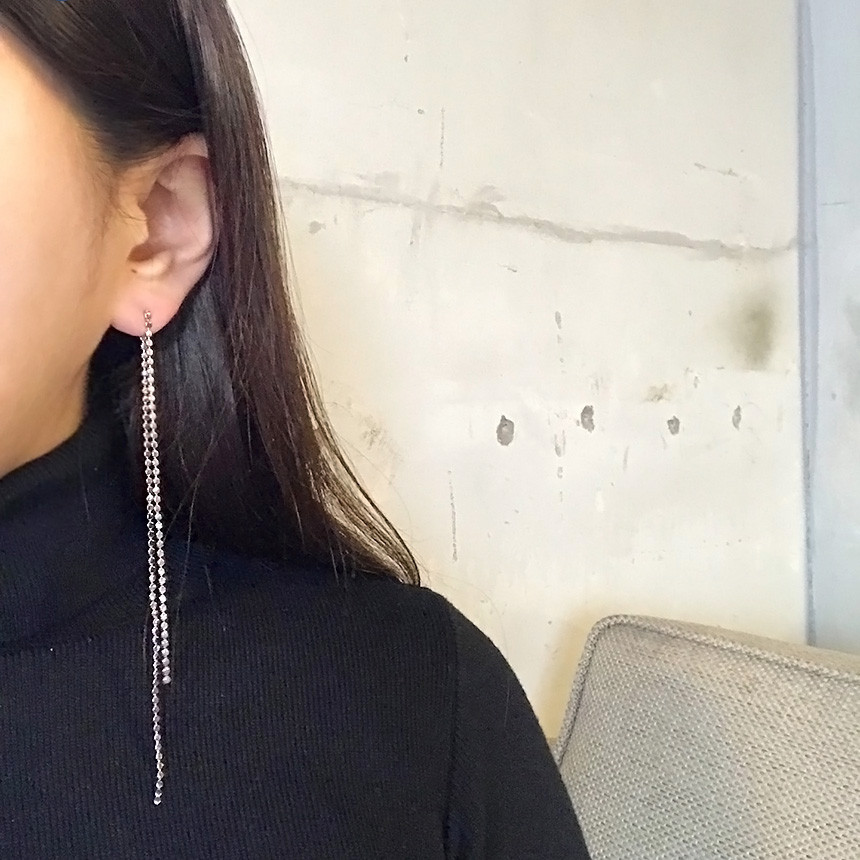<b><p>feminine Two way Long cha ball Unknown Drop</p></b><b><p>女性らしい ツーウェイ ロングチェーン ボール オンバル ドロップイヤリ 20代</p></b><br /><br /><p align='center'>