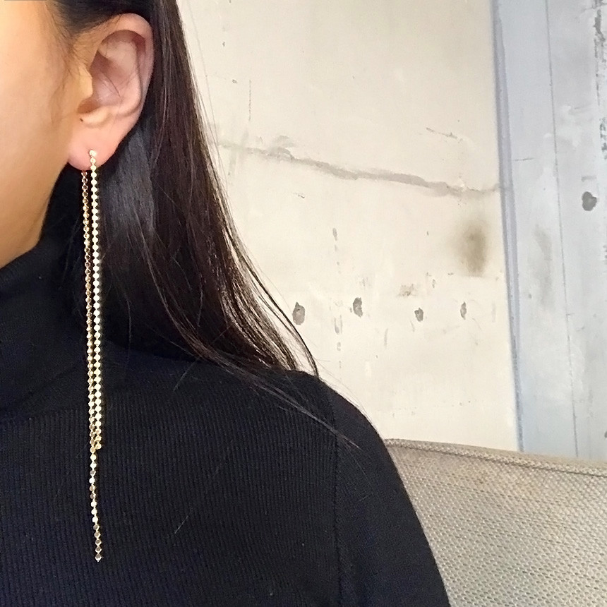 <b><p>feminine Two way Long cha ball Unknown Drop</p></b><b><p>女性らしい ツーウェイ ロングチェーン ボール オンバル ドロップイヤリ 20代</p></b><br /><br /><p align='center'>