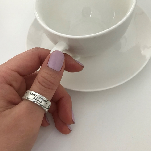 <b><p>925 silver Saint Laure ch Lettg rg Couplg</p></b><b><p>925 シルバー サンローラン チェーン レタリングリング カップ モダン シンプルアクセサリー</p></b><br /><br /><p align='center'>