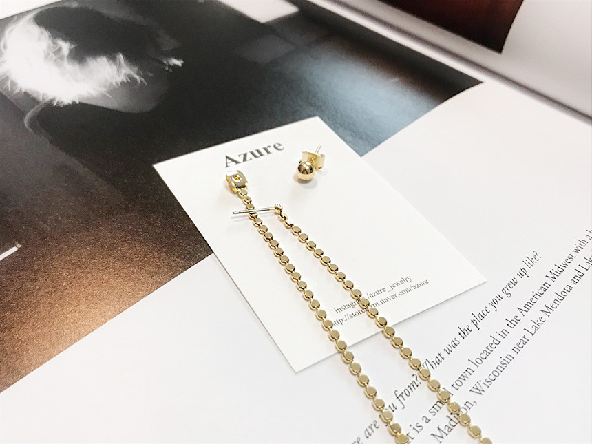 <b><p>feminine Two way Long cha ball Unknown Drop</p></b><b><p>女性らしい ツーウェイ ロングチェーン ボール オンバル ドロップイヤリ 20代</p></b><br /><br /><p align='center'>